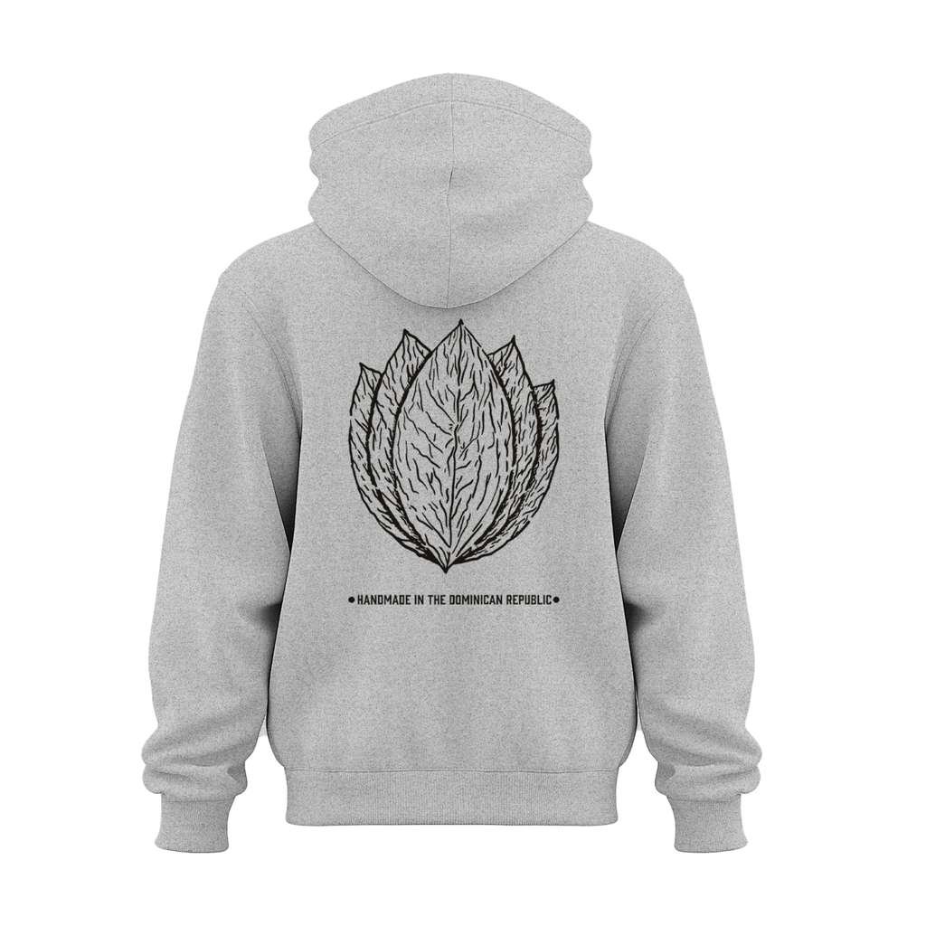 3500 Points - Havana Leaf Embroidered Hoodie – Grey - Image 2